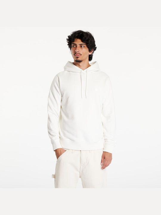 Calvin Klein Ανδρικό Φούτερ Με Κουκούλα J30J325149-YBI Ivory