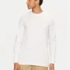 Tommy Hilfiger Ανδρική Μακρυμάνικη Μπλούζα Tjm Slim Linear Chst LS Tee Ext DM0DM18551-YBR White