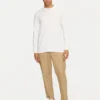 Tommy Hilfiger Ανδρική Μακρυμάνικη Μπλούζα Tjm Slim Linear Chst LS Tee Ext DM0DM18551-YBR White - Image 2