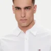 Tommy Hilfiger Ανδρικό Πουκάμισο Tjm Entry Slim Poplin Shirt DM0DM19519-YBR White - Image 4