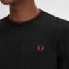 Fred Perry Ανδρική Μακρυμάνικη Μπλούζα Twin Tipped T-Shirt M9602-W68 Black, Carrington Brick, Whisky Brown - Image 5