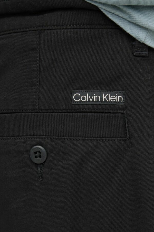 Calvin Klein Jeans Παντελόνι Με Πιέτες J30J326733-BEH Ck Black - Image 3