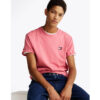 Tommy Hilfiger Ανδρική Κοντομάνικη Μπλούζα T-Shirt Tjm Reg Badge Tee Ext DM0DM20322-TIG Preppy Pink - Image 3