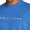 Tommy Hilfiger Ανδρική Κοντομάνικη Μπλούζα T-Shirt Tjm Reg Linear Logo Tee Ext DM0DM20744-C6E Tempo Blue - Image 3