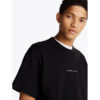 Tommy Hilfiger Ανδρική Κοντομάνικη Μπλούζα T-Shirt Tjm Rlx Linear Logo Tee Ext DM0DM21110-BDS Black - Image 2