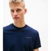 Tommy Hilfiger Ανδρική Κοντομάνικη Μπλούζα T-Shirt Tjm Slim Linear Chest Ss Tee Ext DM0DM21188-C1G Dark Night Navy - Image 4