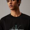 Calvin Klein Jeans Ανδρικό Κοντομάνικο Μπλουζάκι T-shirt J30J327086-BEH Ck Black - Image 4