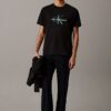Calvin Klein Jeans Ανδρικό Κοντομάνικο Μπλουζάκι T-shirt J30J327086-BEH Ck Black - Image 2