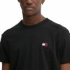 Tommy Hilfiger Ανδρική Κοντομάνικη Μπλούζα T-Shirt Tjm Reg Badge Tee Ext DM0DM20322-BDS Black - Image 3