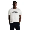 Tommy Hilfiger Ανδρική Κοντομάνικη Μπλούζα T-Shirt Tjm Slim Varsity Pop Tee Ext DM0DM20362-YBL Ecru