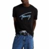 Tommy Hilfiger Ανδρική Κοντομάνικη Μπλούζα T-Shirt Tjm Reg Rwb Signature Tee DM0DM21109-BDS Black