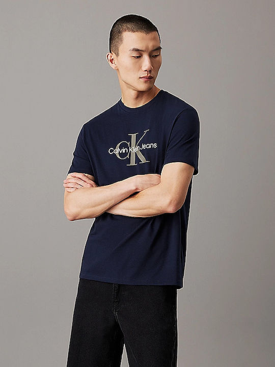 Calvin Klein Jeans Ανδρικό Κοντομάνικο Μπλουζάκι T-shirt 00040EM286-CEF Dark Sapphire