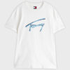 Tommy Hilfiger Ανδρική Κοντομάνικη Μπλούζα T-Shirt Tjm Reg Rwb Signature Tee DM0DM21109-YBL Ecru - Image 5