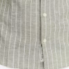 Casual Friday Ανδρικό Πουκάμισο CFandre Ls Wide Stipe Linen M 20505372-180523 Winter Moss - Image 8
