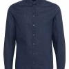 Casual Friday Ανδρικό Πουκάμισο CFhamilton Ls Bd Linen Mix Shl 20505384-174028 Dark Navy - Image 3