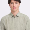 Casual Friday Ανδρικό Πουκάμισο CFandre Ls Wide Stipe Linen M 20505372-180523 Winter Moss - Image 4