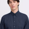 Casual Friday Ανδρικό Πουκάμισο CFhamilton Ls Bd Linen Mix Shl 20505384-174028 Dark Navy