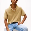 Tommy Jeans Ανδρικές Κοντομάνικες Μπλούζες Polo Tjm Reg Linear Ext DM0DM20914-ACT Relic Tan - Image 4