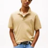 Tommy Jeans Ανδρικές Κοντομάνικες Μπλούζες Polo Tjm Reg Linear Ext DM0DM20914-ACT Relic Tan