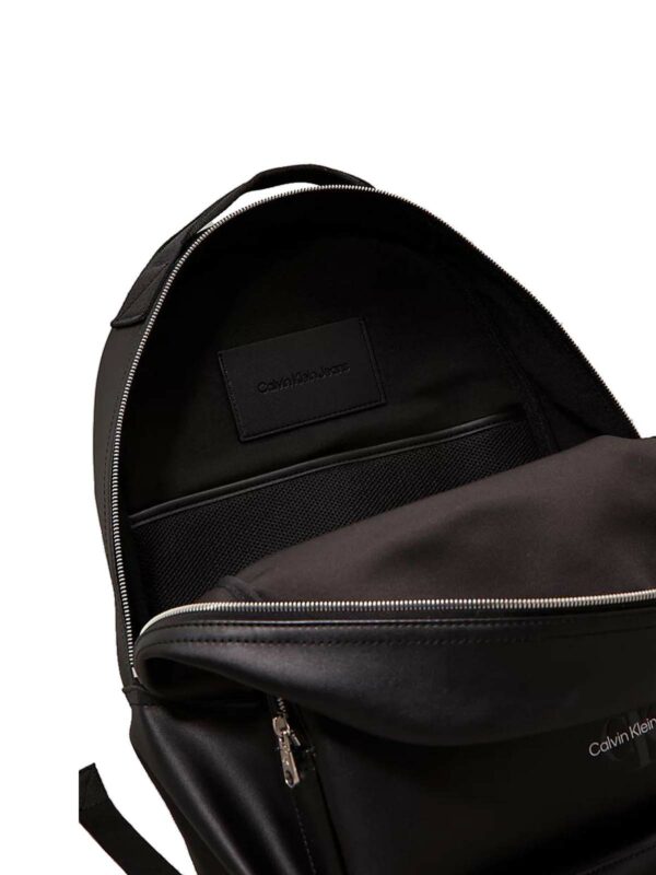 Calvin Klein Jeans Τσάντα Πλάτης Ανδρική Backpack Mono logo Bp Angled40 K50K512035-BEH Black - Image 4