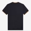Fred Perry Ανδρική Κοντομάνικη Μπλούζα T-shirt Twin Tipped M1588-M68 Navy / Dark Caramel - Image 6