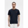 Fred Perry Ανδρική Κοντομάνικη Μπλούζα T-shirt Twin Tipped M1588-M68 Navy / Dark Caramel