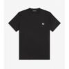 Fred Perry Ανδρική Κοντομάνικη Μπλούζα T-shirt Ringer M3519-102 Black - Image 5