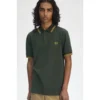 Fred Perry Ανδρική Κοντομάνικη Μπλούζα Polo Twin Tipped M3600-Y22 Green - Image 2