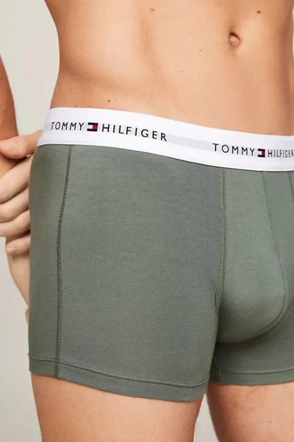 Tommy Jeans Ανδρικά Εσώρουχα 3p Trunk UM0UM02761-0XY Hunter-Stonewash Gr-Des Sky - Image 4