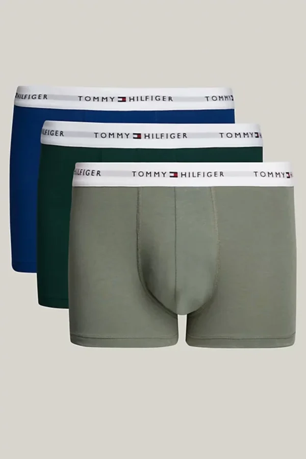 Tommy Jeans Ανδρικά Εσώρουχα 3p Trunk UM0UM02761-0XY Hunter-Stonewash Gr-Des Sky