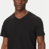 Calvin Klein Jeans Ss Smooth Cttn Solid Vneck Tee LV040HM298-UB1 Black - Image 4