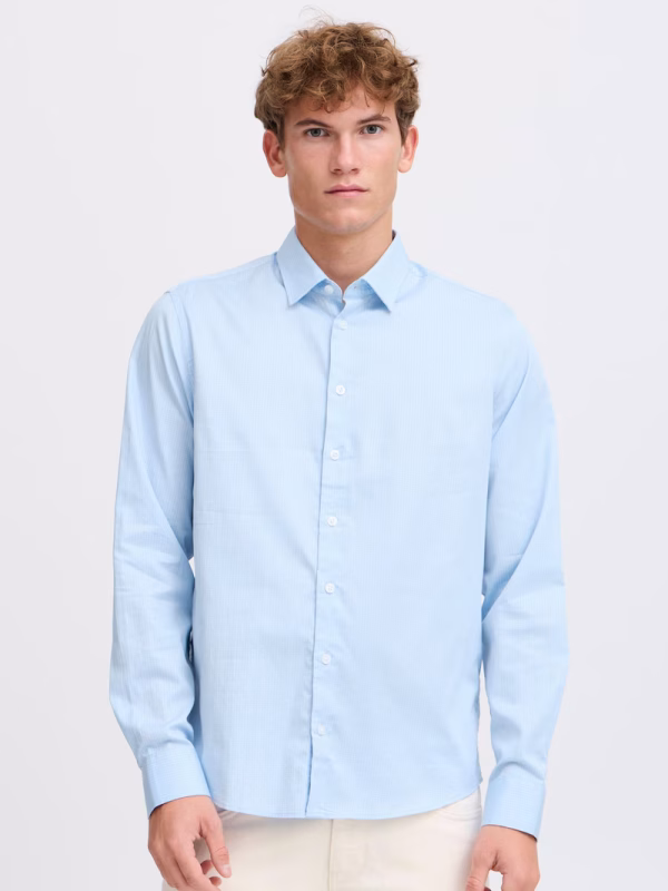 Casual Friday Ανδρικό Πουκάμισο CFgriffin 0201 Ls Aop Small Do 20505437-144121 Blauw