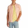 Tommy Jeans Ανδρικό Κοντομάνικο Πουκάμισο Tjm Reg Linen Blend Stp Ss Shirt DM0DM20894-0FB Ecru/Bright Vermillion