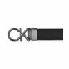 Calvin Klein Jeans Ζώνη Ανδρική Adj/Rev Ck Metal Bombe Pb 35mm K50K510354-BAX Ck Black/ Dk Brown - Image 5