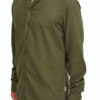 Casual Friday Ανδρικό Πουκάμισο CFanton 0053 Cc Ls Linen Mix S 20504578-180523 Κhaki