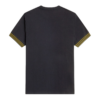 Fred Perry Ανδρική Κοντομάνικη Μπλούζα T-shirt Striped Cuff M7707-R88 Black - Image 4