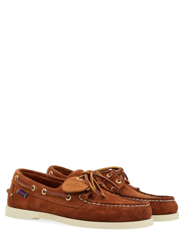 Sebago Ανδρικά Παπούτσια Portland Artisan brown suede Loafer Men's Moccasins 78123GW-AFR Castagna - Image 4