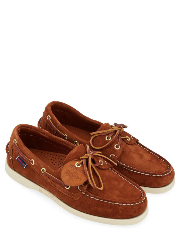 Sebago Ανδρικά Παπούτσια Portland Artisan brown suede Loafer Men's Moccasins 78123GW-AFR Castagna - Image 2
