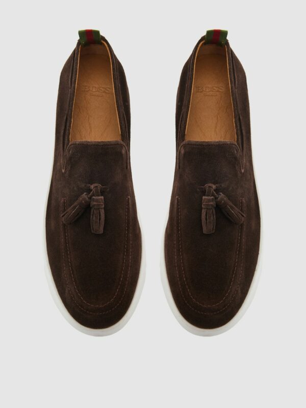 Boss Shoes Ανδρικά Casual Παπούτσια B7686-SUE Brown Suede - Image 4