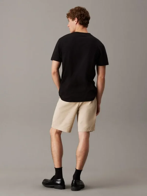 Calvin Klein Jeans Ανδρικό Κοντομάνικο Μπλουζάκι T-shirt Με Μονόγραμμα J30J325649-BEH Ck Black - Image 3