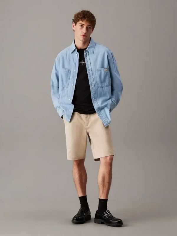 Calvin Klein Jeans Ανδρικό Κοντομάνικο Μπλουζάκι T-shirt Με Μονόγραμμα J30J325649-BEH Ck Black - Image 4
