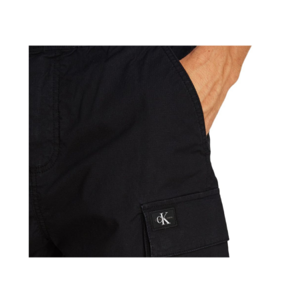 Calvin Klein Jeans Ανδρική βερμούδα Cargo Washed Shorts J30J327376-BEH Ck Black - Image 4