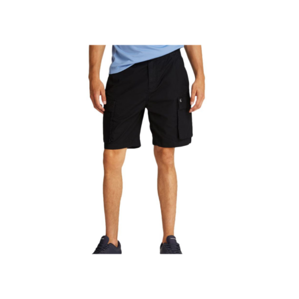 Calvin Klein Jeans Ανδρική βερμούδα Cargo Washed Shorts J30J327376-BEH Ck Black