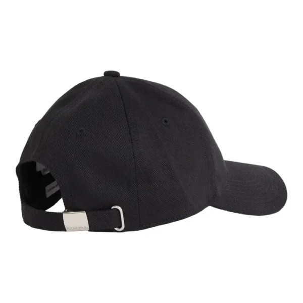 Calvin Klein Ανδρικό Καπέλο Με Γείσο 6 Panel Small Monogram Embroidery Cap LV04G5002G-SPE Black/Black - Image 2