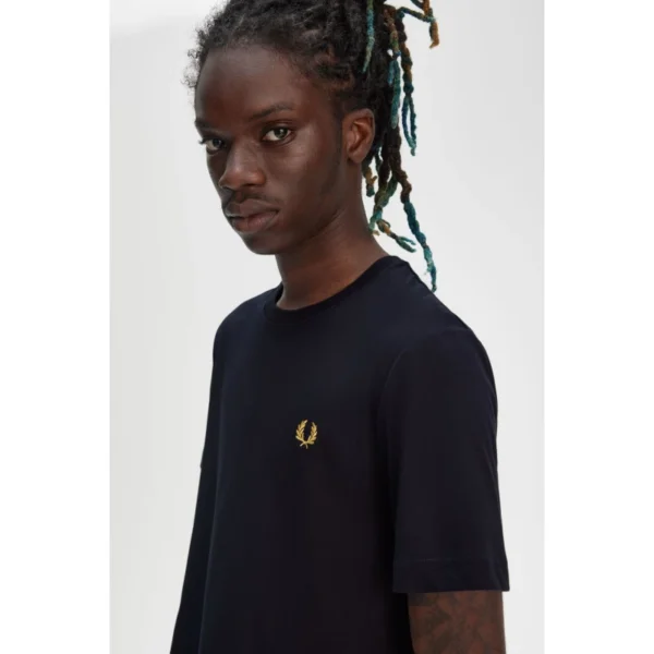 Fred Perry Ανδρική Κοντομάνικη Μπλούζα T-shirt Crew Neck M1600-W75 Crew Neck - Image 2