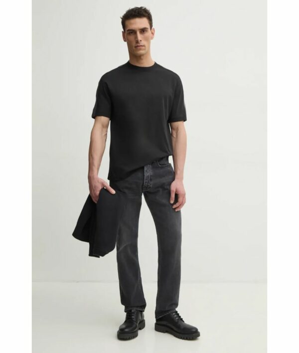 Calvin Klein Jeans Ανδρικό Κοντομάνικο Μπλουζάκι T-shirt Logo Tape Tee J30J327237-BEH Ck Black - Image 2