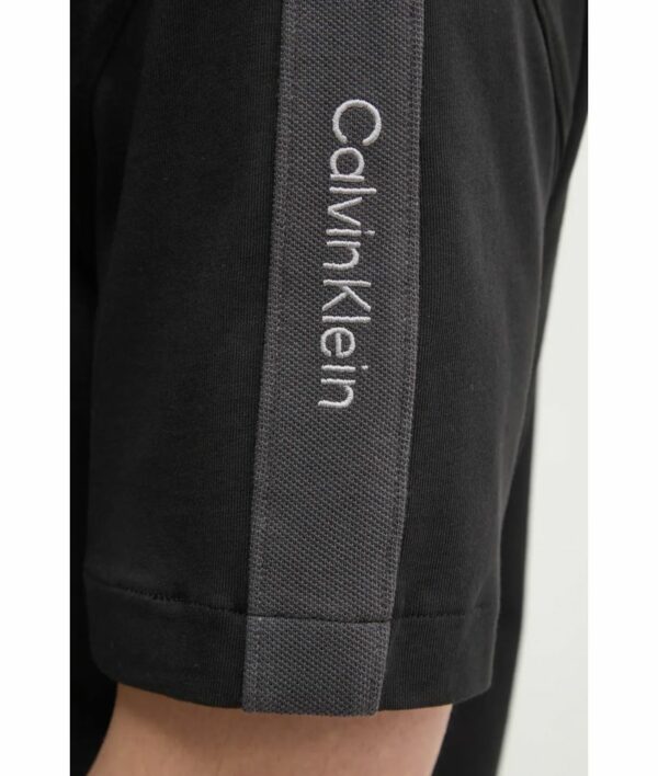 Calvin Klein Jeans Ανδρικό Κοντομάνικο Μπλουζάκι T-shirt Logo Tape Tee J30J327237-BEH Ck Black - Image 4