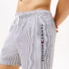 Tommy Jeans Μαγιό Σορτς Ανδρικό Medium Drawstring Ithaca Stripe UM0UM03265-0K5 Ithaca White Desert Sky - Image 3