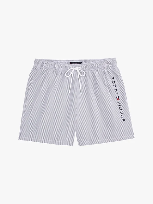 Tommy Jeans Μαγιό Σορτς Ανδρικό Medium Drawstring Ithaca Stripe UM0UM03265-0K5 Ithaca White Desert Sky - Image 5