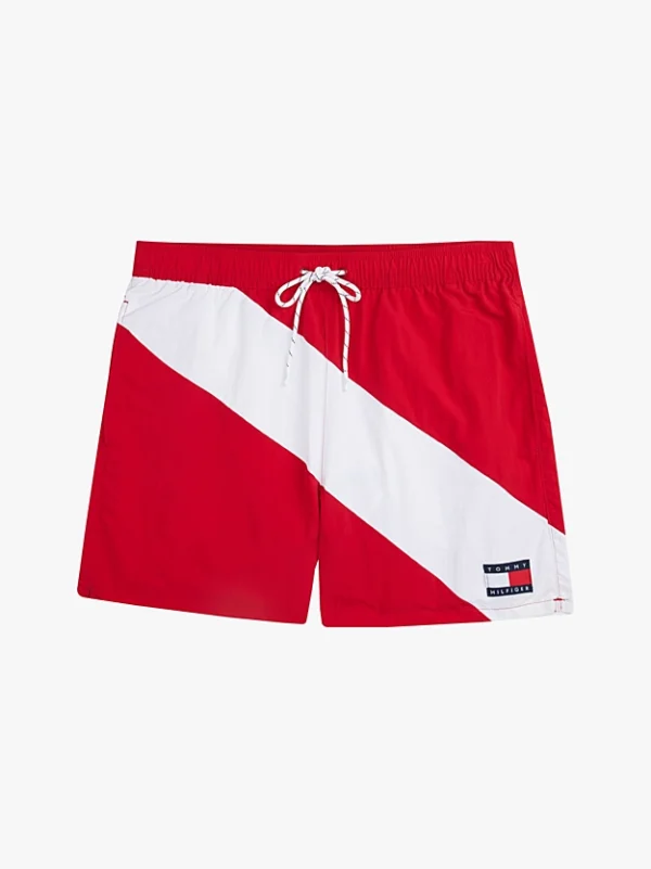 Tommy Jeans Μαγιό Σορτς Ανδρικό Medium Drawstring UM0UM03536-XLD Medium Red - Image 5